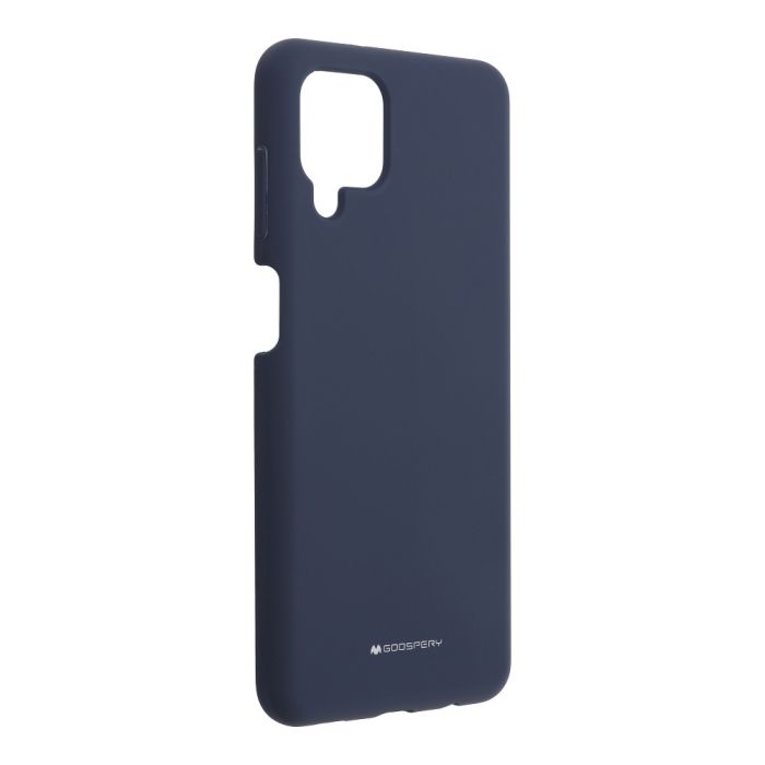 Silikónové puzdro na Samsung Galaxy A12/M12 Mercury Silicone modré