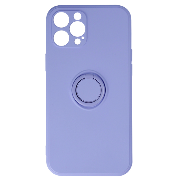 Silikónové puzdro na Samsung Galaxy A22 A225 Finger Grip fialové