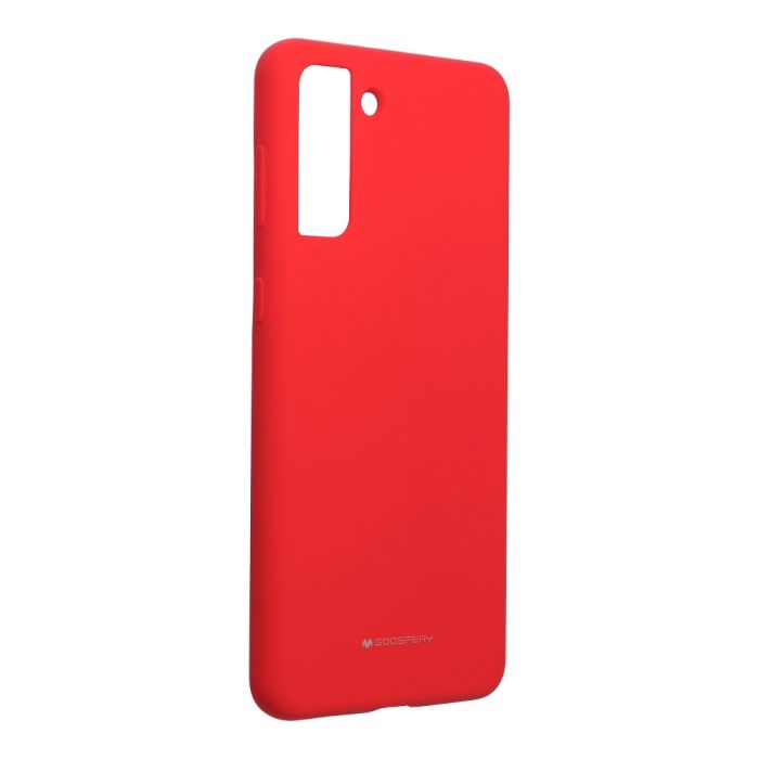 Silikónové puzdro na Samsung Galaxy S21 Plus 5G Mercury Silicone červené