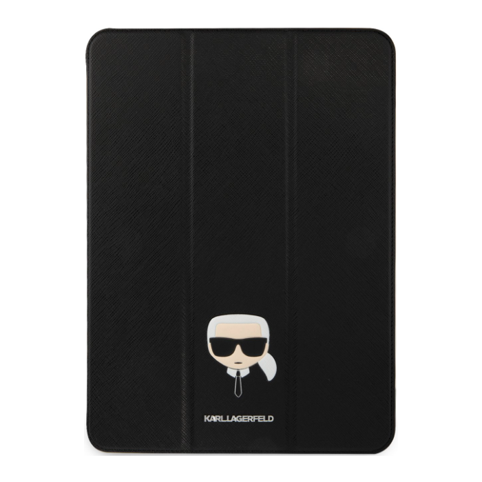 Diárové puzdro Karl Lagerfeld na Apple iPad Pro 12.9 KLFC12OKHG Karl Lagerfeld Head Saffiano Black