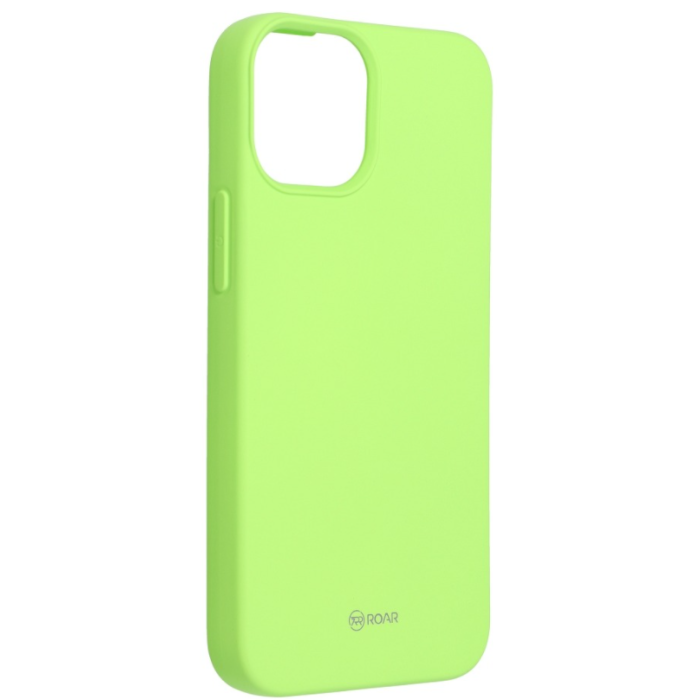 Silikónové puzdro na Apple iPhone 13 Pro Roar Colorful Jelly limetkové