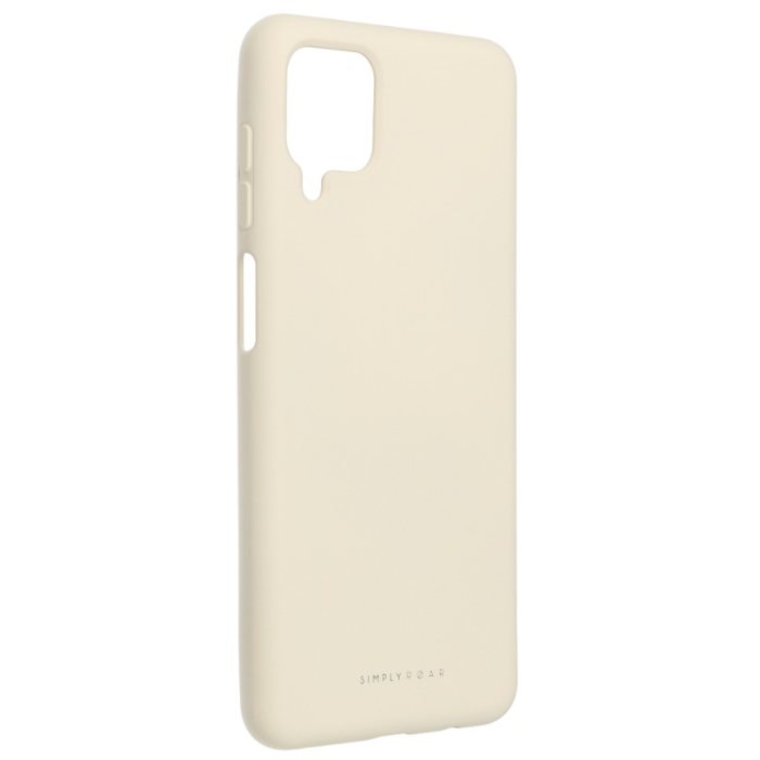 Silikónové puzdro na Samsung Galaxy A12/M12 Roar Space béžové