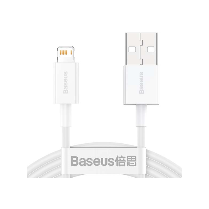 Kábel Baseus Superior CALYS-B02, USB na Lightning 2.4A, 1.5m, biely
