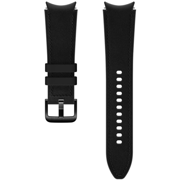 Náhradný remienok Samsung na Samsung Galaxy Watch 4/4 Classic ET-SHR89LBE Hybrid kožený 20 mm,M/L čierny