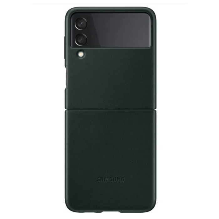 Puzdro na Samsung Galaxy Z Flip3 kožené zelené