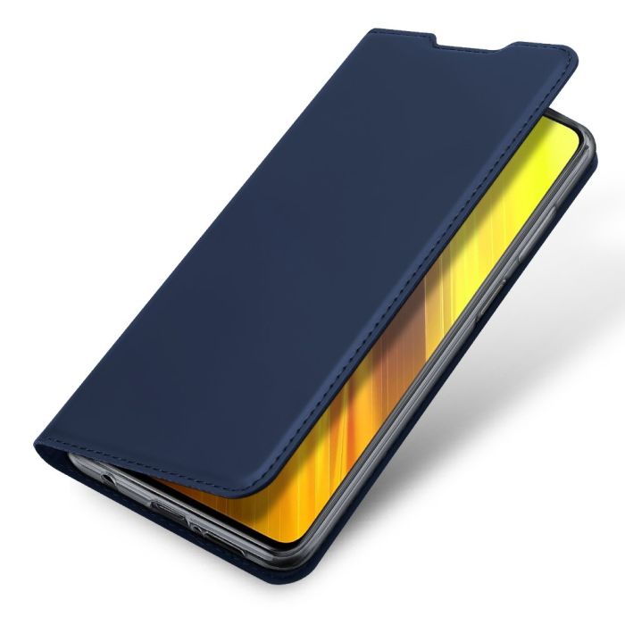 Diárové puzdro na Xiaomi Poco M3/Xiaomi Redmi 9T Dux Ducis Skin modré