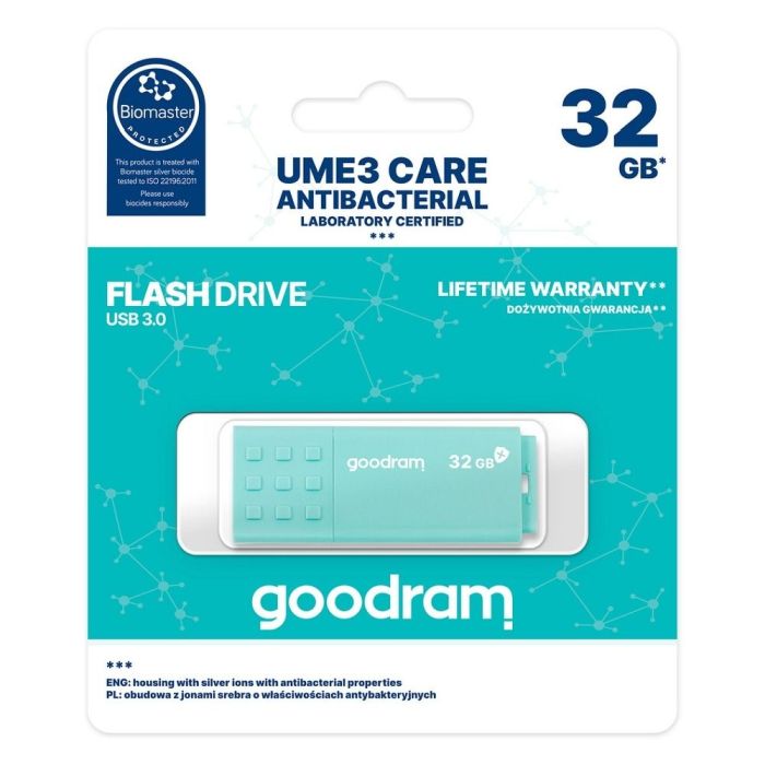 GoodRam Pendrive 32GB UME3 CARE USB 3.0 svetlo-zelený