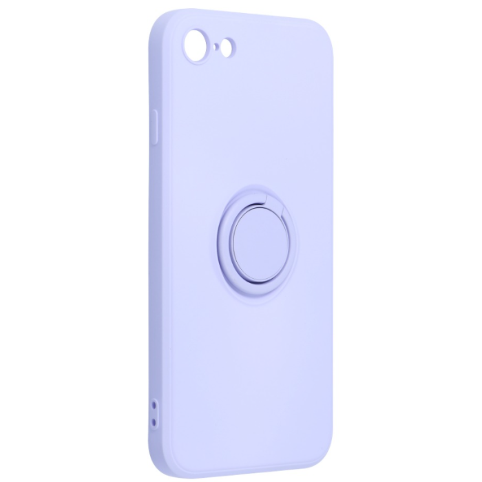 Silikónové puzdro na Apple iPhone 7/8/SE 2020 Forcell Silicone Ring fialové 