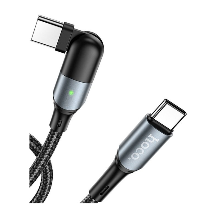 Kábel HOCO U100, USB-C na USB-C PD 100W, 1.5m, čierny