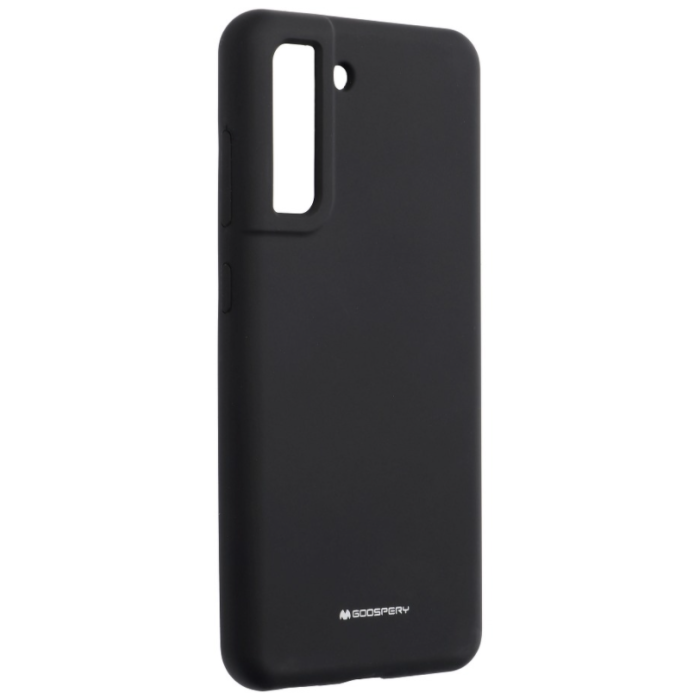 Silikónové puzdro na Samsung Galaxy S21 FE 5G Mercury Silicone čierne 