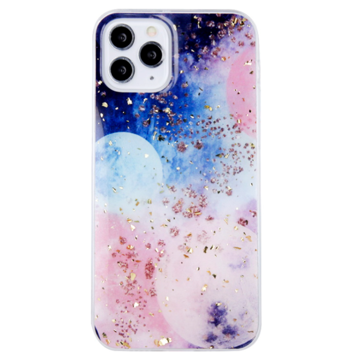 Silikónové puzdro na Apple iPhone 13 Pro Max Gold Glam Galactic