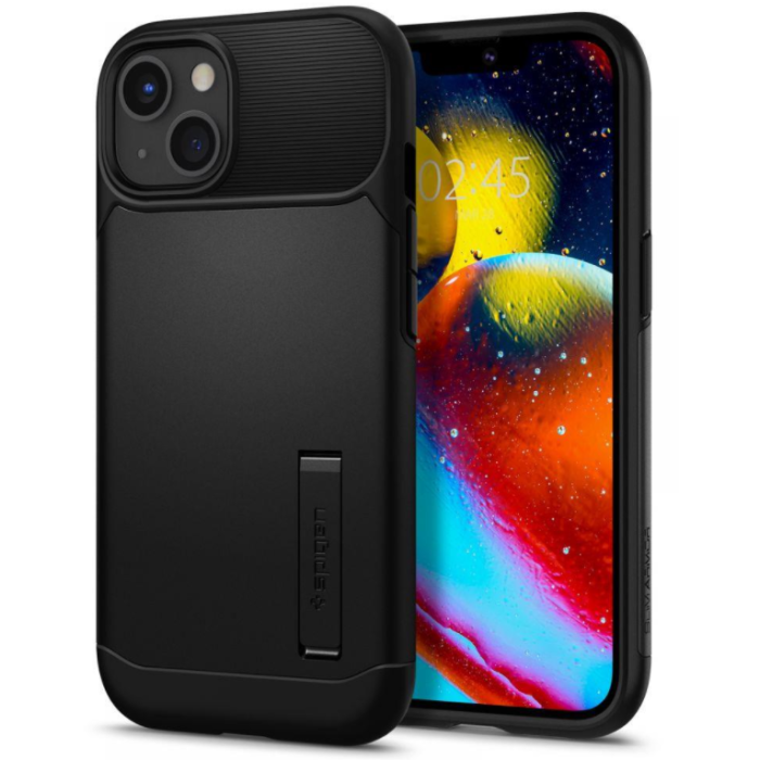 Odolné puzdro na Apple iPhone 13 mini Spigen Slim Armor čierne