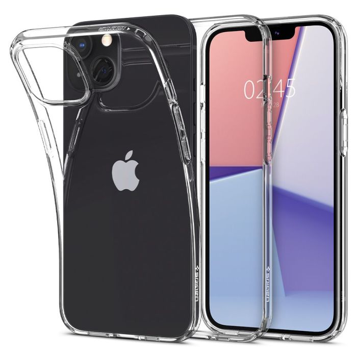 Silikónové puzdro na Apple iPhone 13 Pro Max Spigen Liquid Crystal transparentné