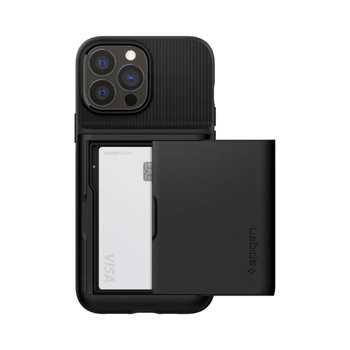 Odolné puzdro na Apple iPhone 13 Pro Max Spigen Slim Armor CS čierne