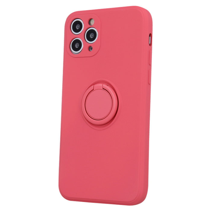 Silikónové puzdro na Apple iPhone 11 Finger Grip ružové