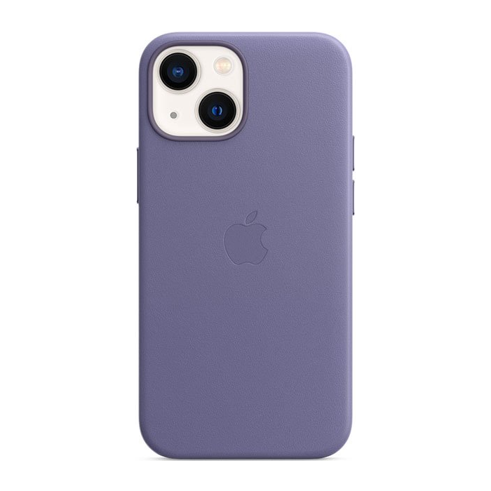 Kožené puzdro Apple na Apple iPhone 13 Mini MM0H3ZM/A Leather Case with MagSafe Wisteria