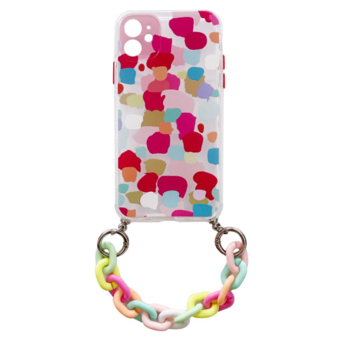 Silikónové puzdro na Apple iPhone 12 Pro retiazka vzor 2