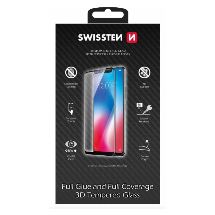 Tvrdené sklo na Samsung Galaxy A22 A225 Swissten Ultra Durable 3D čierne