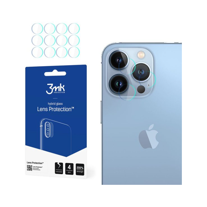 Tvrdené sklo na fotoaparát na Apple iPhone 13 Pro Max 3mk Hybrid Lens Protection