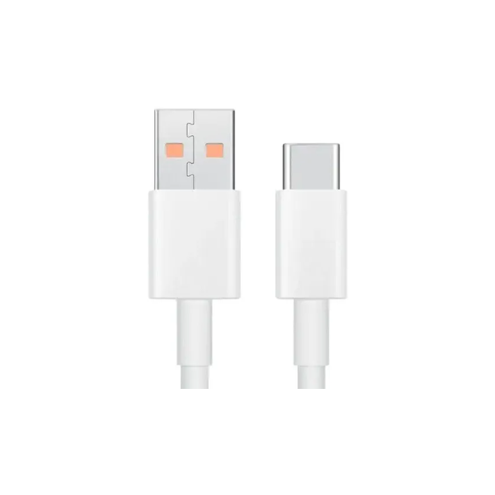 Kábel Xiaomi 6A, USB-A na USB-C, podpora 67W, 1m, biely (Bulk)