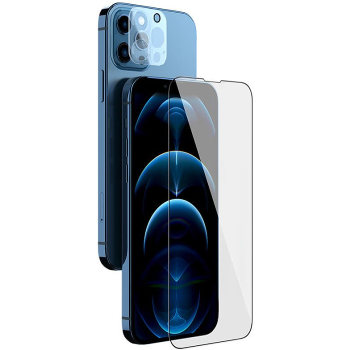 Tvrdené sklo na Apple iPhone 13 Pro Max Nillkin 2v1 HD 3D Full Screen čierne