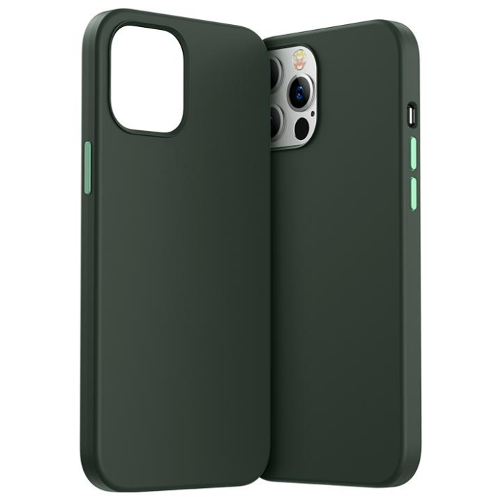 Silikónové puzdro na Apple iPhone 12/12 Pro Joyroom Color zelené