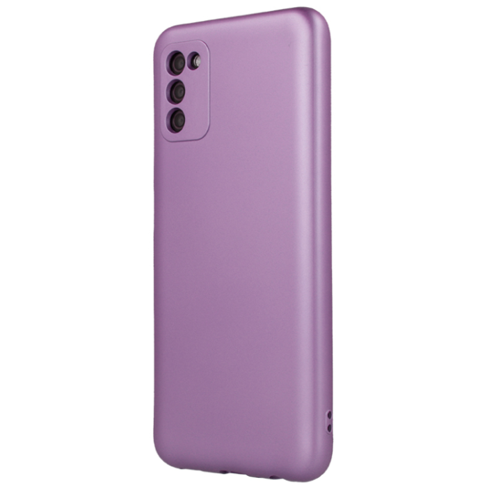 Silikónové puzdro na Samsung Galaxy A12 A125/M12 M127 Metallic fialové