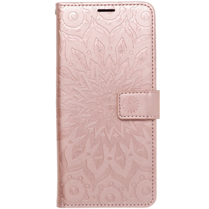 Diárové puzdro na Xiaomi Mi 11 Lite/Mi 11 Lite 5G Forcell MEZZO mandala ružovo-zlaté