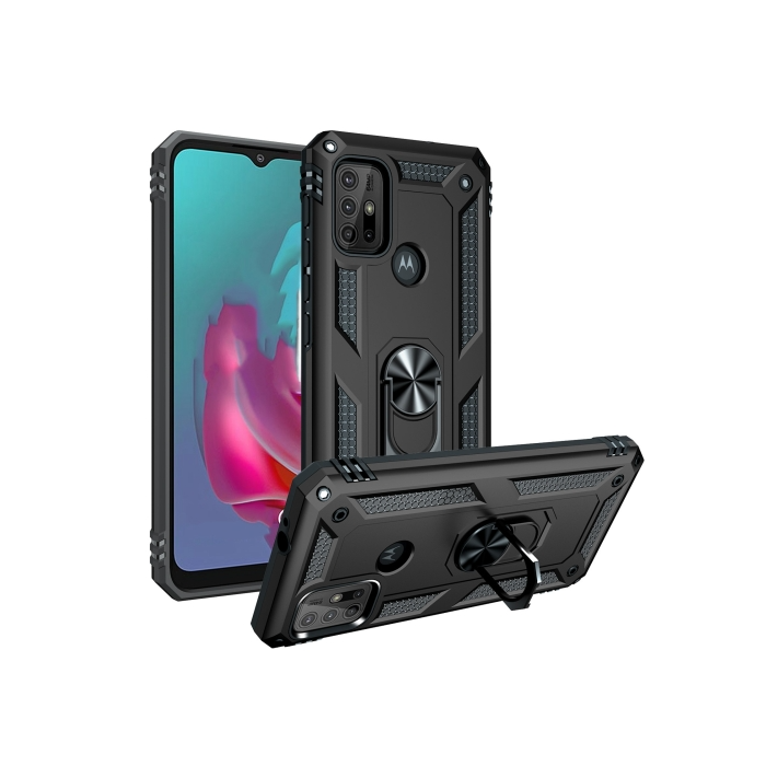 Odolné puzdro na Motorola Moto G10/G20/G30 Ring Armor Rugged čierne