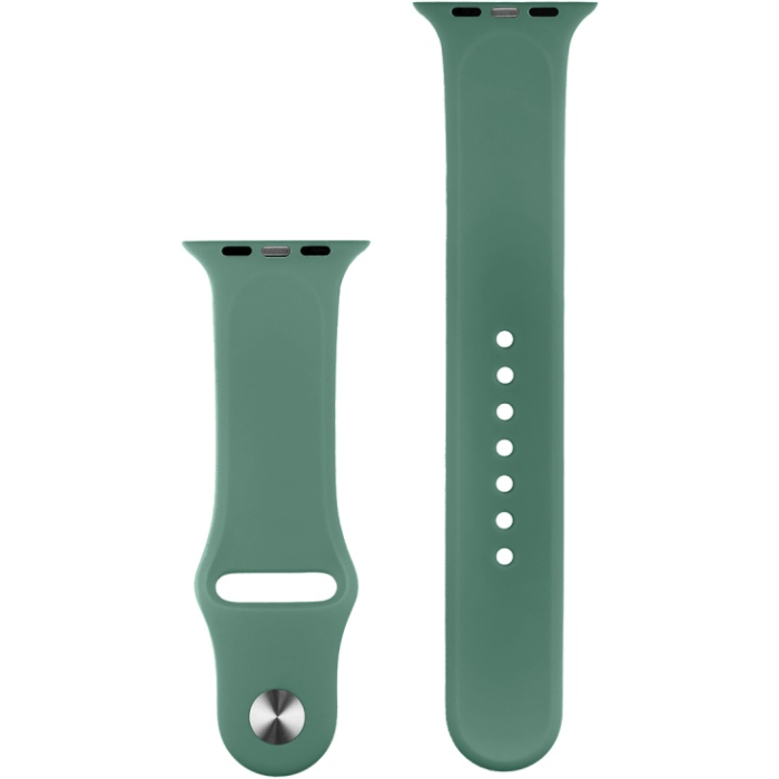 Náhradný remienok na Apple Watch 42/44/45/49mm COTECi Silicone Sports Strap Pine Needle Green