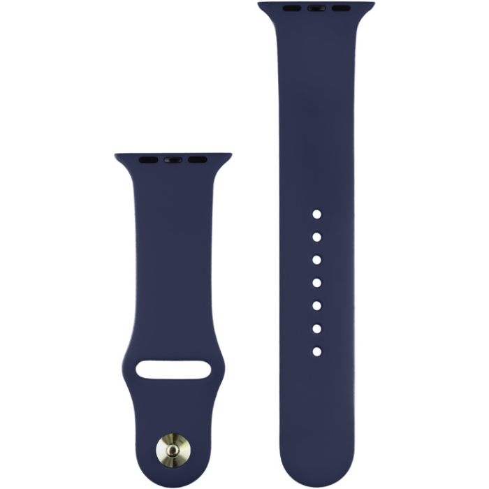 Náhradný remienok na Apple Watch 42/44/45/49mm COTECi Silicone Sports Strap Midnight Blue