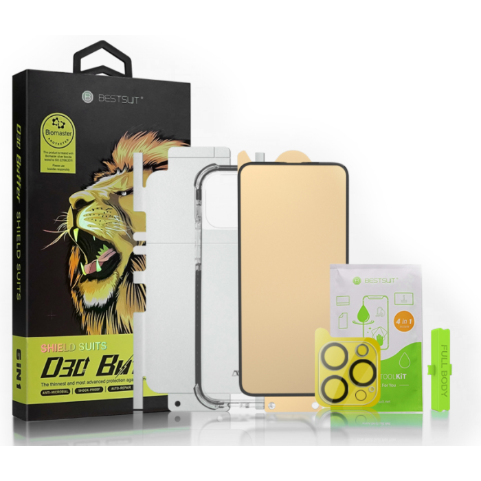 Plastové puzdro na Apple iPhone 13 Pro Max Bestsuit 6in1 transparentné