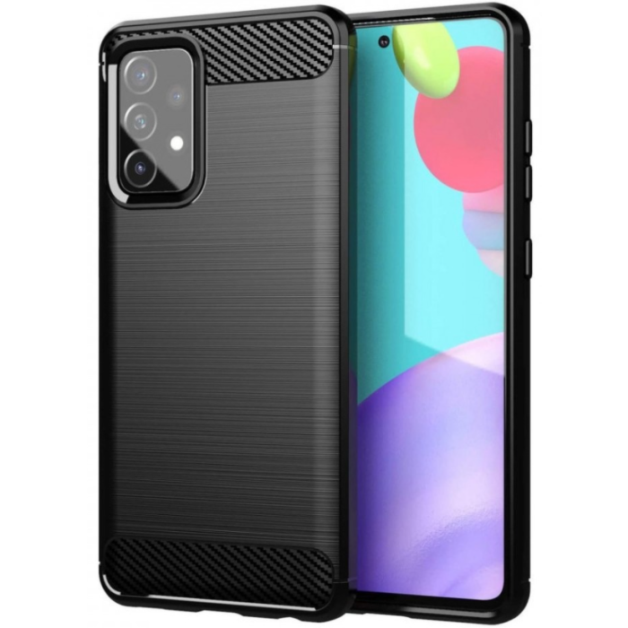 Silikónové puzdro na Samsung Galaxy A53 5G Forcell Carbon čierne