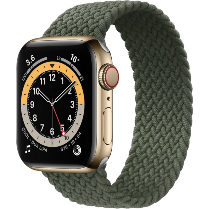 COTECi Nylon Braided Strap 145 mm For Apple Watch 42/44/45/49mm Iverness Green