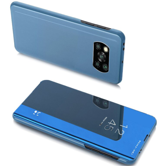 Diárové puzdro na Xiaomi Poco X3 NFC/Xiaomi Poco X3 Pro Clear View modré          