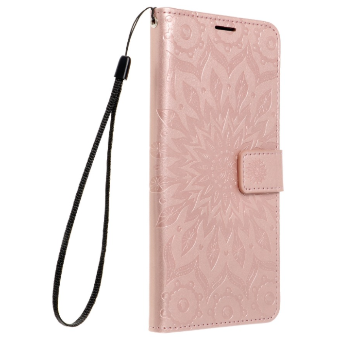 Diárové puzdro na Samsung Galaxy A53 5G Forcell MEZZO mandala ružovozlaté