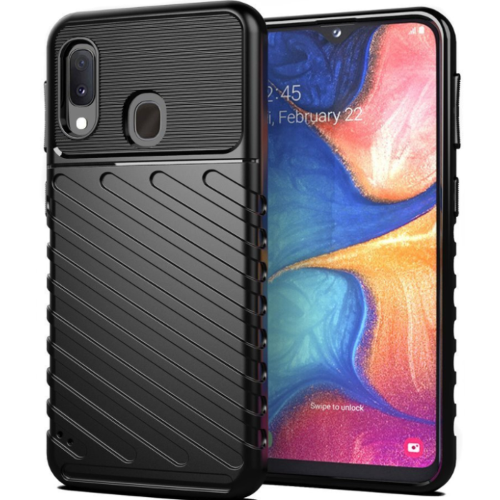 Odolné puzdro na Samsung Galaxy A02e Thunder čierne