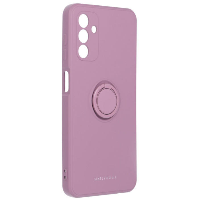 Silikónové puzdro na Samsung Galaxy A13 5G Roar Amber fialové