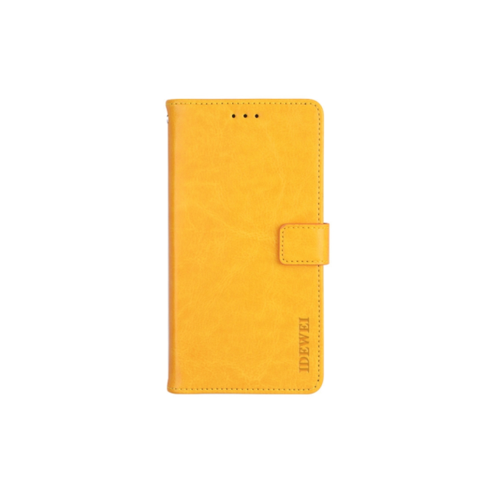 Diárové puzdro na Motorola Moto E20/E40 Leather žlté