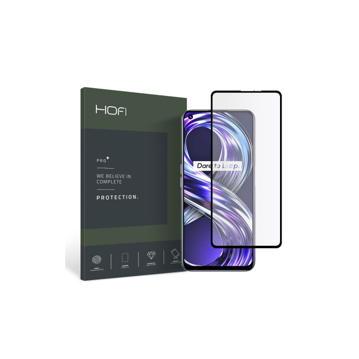 Tvrdené sklo na Realme 8i Hofi Pro+ čierne 