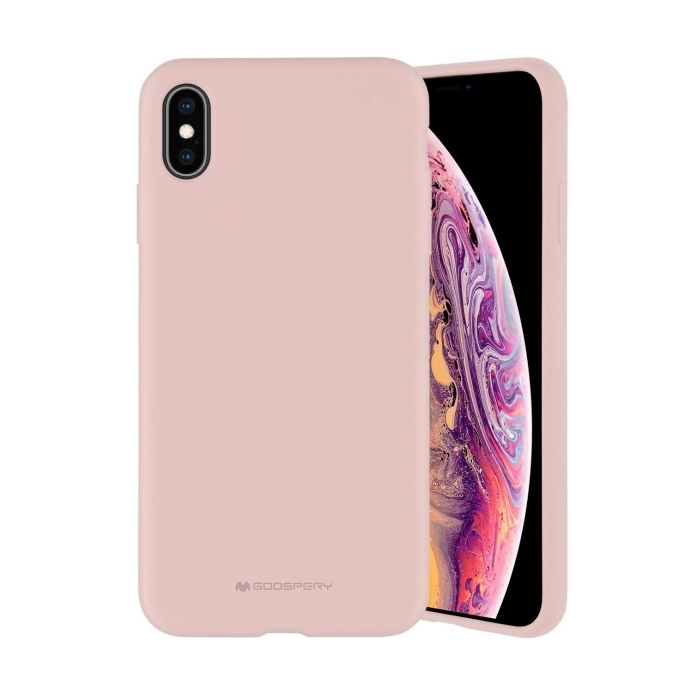 Silikónové puzdro na Apple iPhone XR Mercury ružové