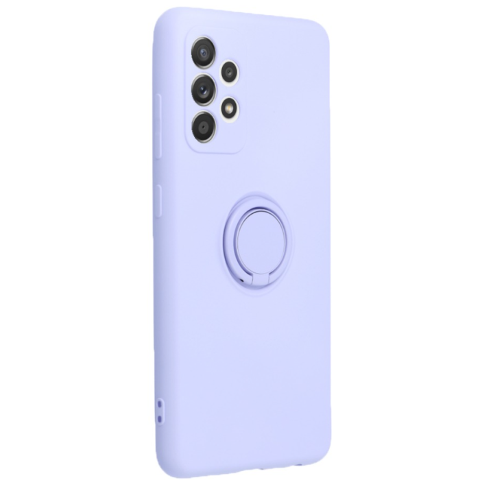 Silikónové puzdro na Samsung Galaxy A53 5G Forcell Ring fialové 