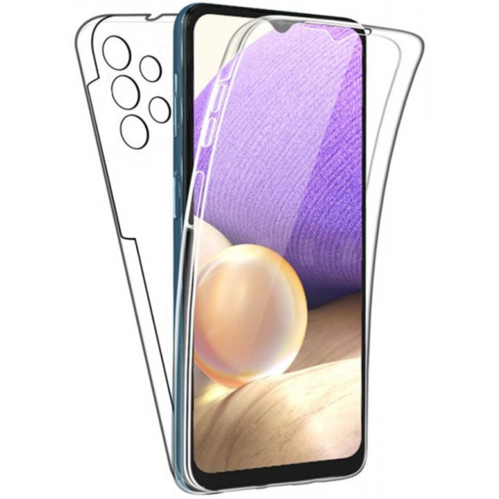 Silikónové puzdro na Samsung Galaxy A13 360 Full Cover transparentné 