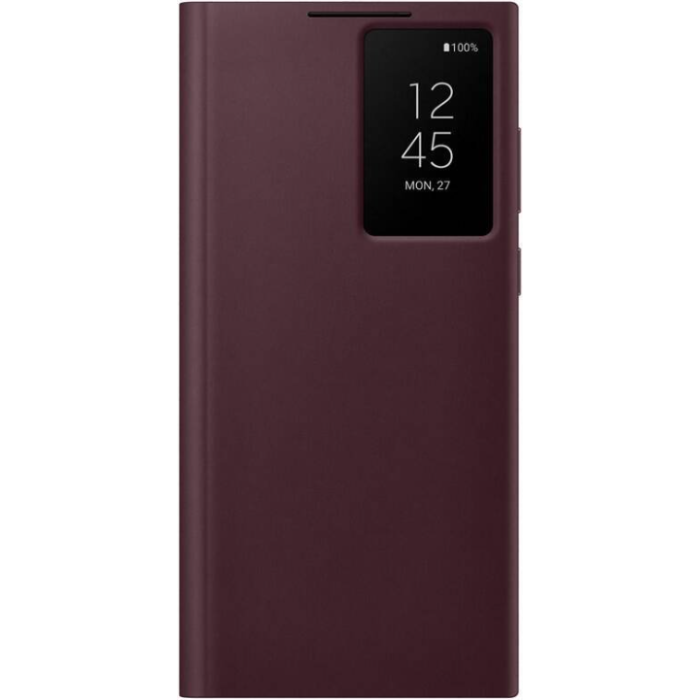 Diárové puzdro Samsung na Samsung Galaxy S22 Ultra 5G S908 EF-ZS908CEE Clear View bordové