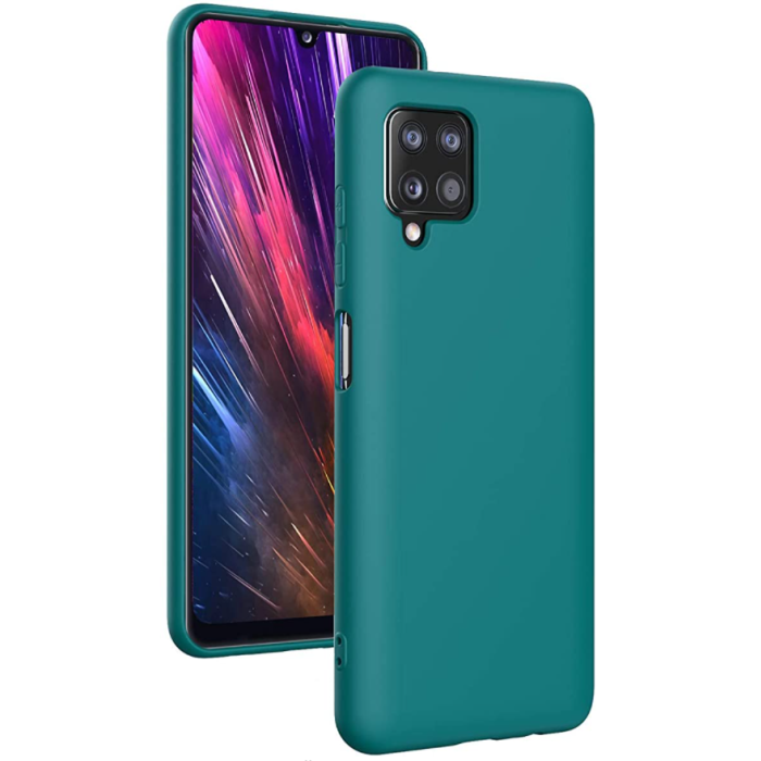 Silikónové puzdro na Samsung Galaxy A12/M12 MySafe Silicone zelené