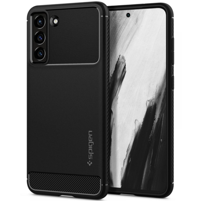 Odolné puzdro na Samsung Galaxy S21 5G G990 FE Spigen Rugged Armor čierne