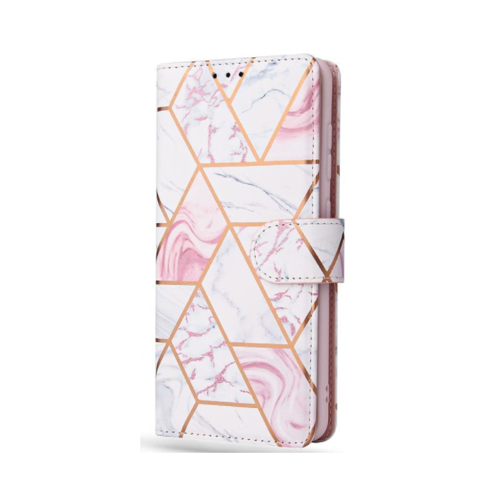 Diárové puzdro na Samsung Galaxy S21 FE G990 Tech-protect mramor