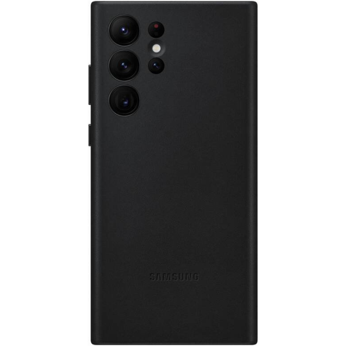 Kožené puzdro Samsung na Samsung Galaxy S22 Ultra 5G S908 EF-VS908LBE Soft Leather čierne