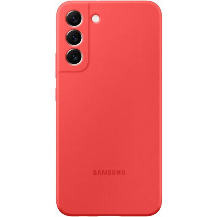 Silikónové puzdro Samsung na Samsung Galaxy S22+ 5G S906 EF-PS906TPE Silicone Cover červené