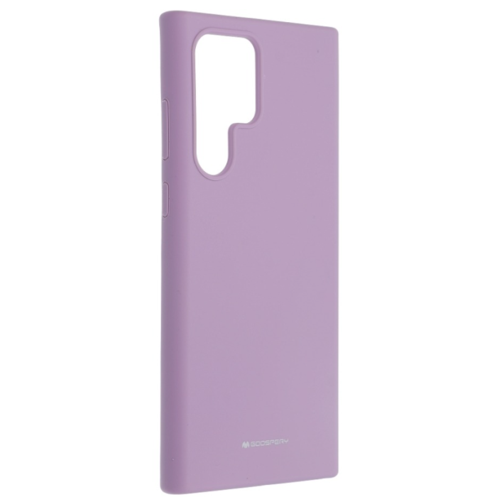 Silikónové puzdro na Samsung Galaxy S22 Ultra 5G Mercury Silicone fialové